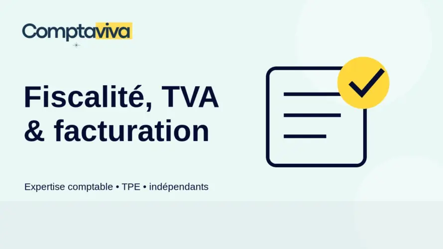 Image à la une Comptaviva — fiscalité, TVA et facturation