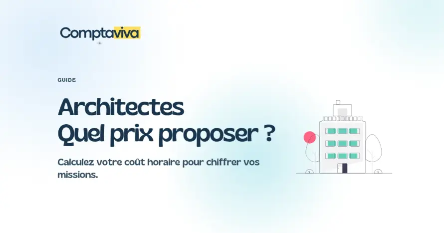 Architectes : calculer votre coût horaire pour fixer le prix de vos missions au forfait. Illustration d’un bâtiment.