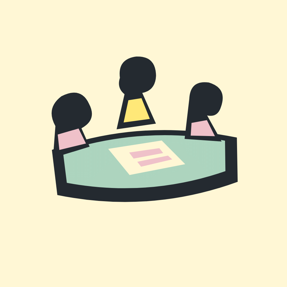 Illustration de personnes réunies autour d’un projet associatif