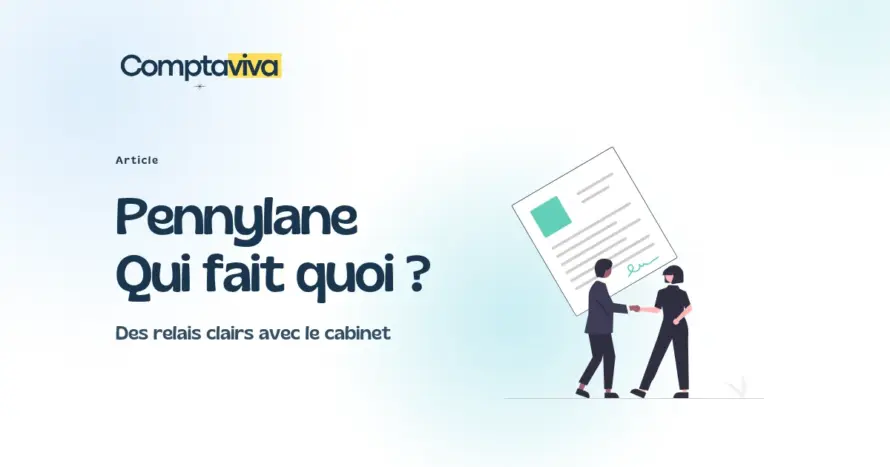 Pennylane : qui fait quoi ? Deux personnes organisent leur collaboration, illustration Comptaviva.