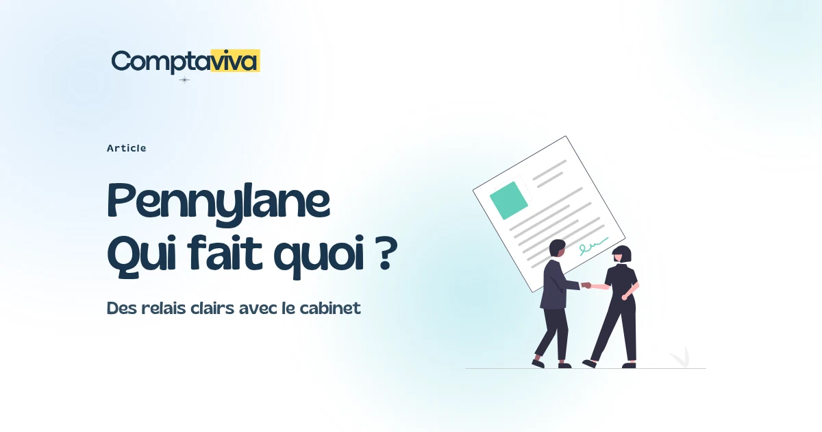 Pennylane : qui fait quoi ? Deux personnes organisent leur collaboration, illustration Comptaviva.
