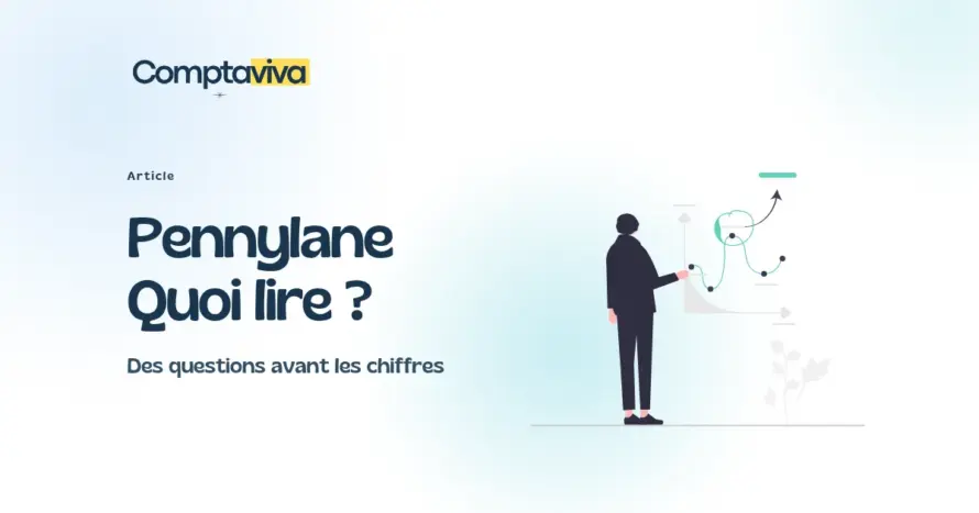 Pennylane : quoi regarder ? Personne examinant des données, illustration Comptaviva.